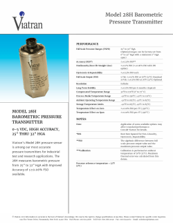 Model 28H Barometric Pressure Transmitter