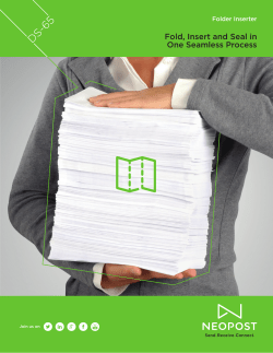 Fold, Insert and Seal in One Seamless Process