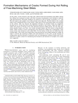 Formation Mechanisms of Cracks Formed During Hot Rolling of Free