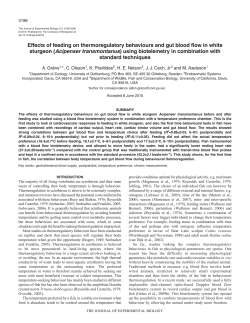 Effects of feeding on thermoregulatory behaviours and gut blood