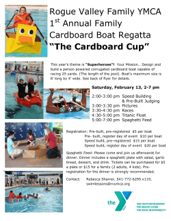 Rogue Valley Family YMCA 1 Annual Family Cardboard Boat