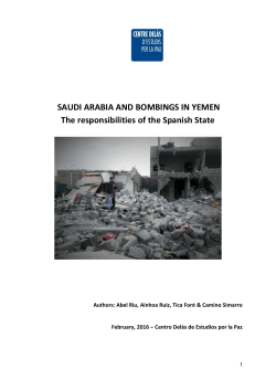 SAUDI ARABIA AND BOMBINGS IN YEMEN The