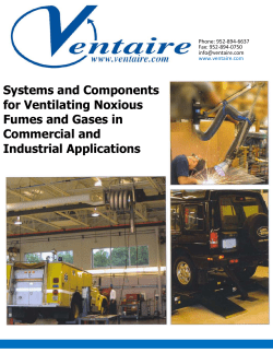 Systems and Components for Ventilating Noxious Fumes and Gases