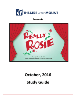 October, 2016 Study Guide
