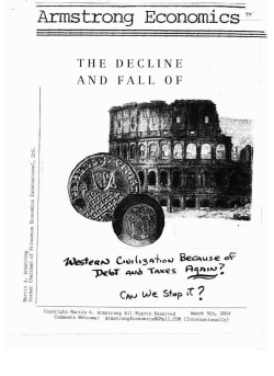 Armstrong Economics: The Decline and Fall of Western Civilization