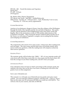 HIS 426-001 syllabus, Spring 2017