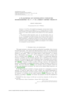 A PL-MANIFOLD OF NONNEGATIVE CURVATURE