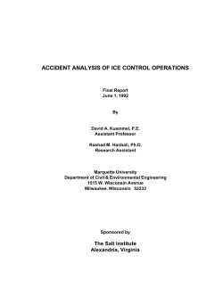 accident analysis of ice control operations