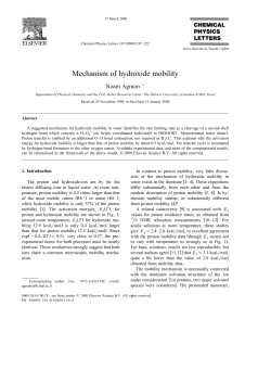Mechanism of hydroxide mobility - Fritz Haber Center for Molecular