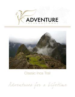 Classic Inca Trail - Adventure International