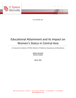 Educational Attainment and its Impact on Women`s