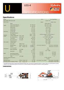 Model Type of tracks Model Output (SAE J1349 net ) Displacement