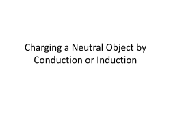 Charging a Neutral Object by Conduction or Induction
