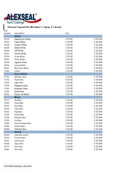 Alexseal Topcoats - Dove-Medows Marine Coatings Ltd