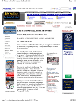 Life in Milwaukee, black and white