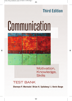 Test Bank - Peter Lang Publishing