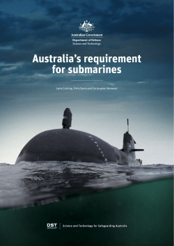 Australia`s requirement for submarines