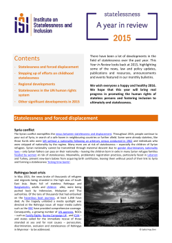 Contents - Institute on Statelessness and Inclusion