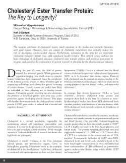 Cholesteryl Ester Transfer Protein