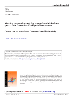 MossA a program for analyzing energy
