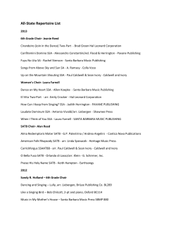 All-State Repertoire List
