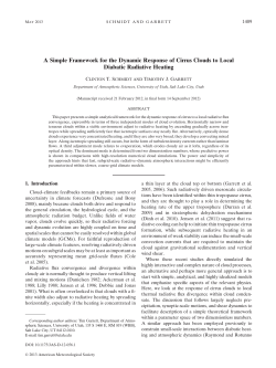 A Simple Framework for the Dynamic Response of Cirrus Clouds to