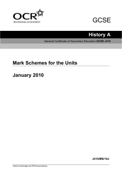 Mark scheme