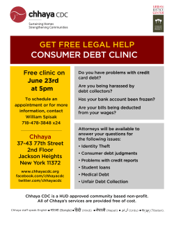 consumer debt clinic