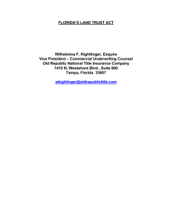 florida`s land trust act - American Bar Association