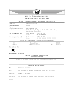 MSDS for (2-Methylacetanilide)