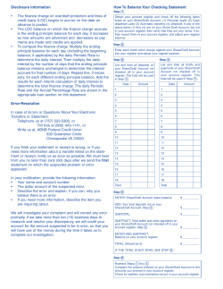 Error Resolution - ABNB Federal Credit Union