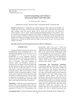 coastal geomorphology and evolution of rameswaram island