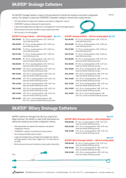 SKATER® Drainage Catheters SKATER® Biliary - Mana