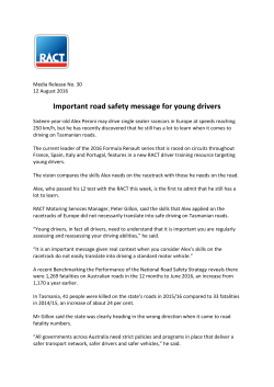Important road safety message for young drivers