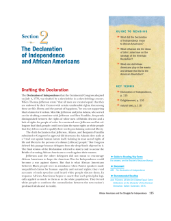 The Declaration of Independence and African Americans