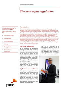 The new expat regulation