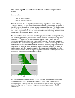 Carey`s Equality and fundamental theorem on stationary population