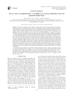 4He as a tracer of continental dust: A 1.9 million year record of