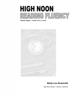 High Noon Books • Novato, California Sample Pages – Levels A, B