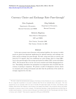 Currency Choice and Exchange Rate Pass-through