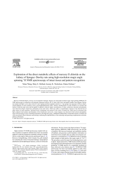 Exploration of the direct metabolic effects of mercury II chloride on
