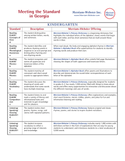 Meeting the Standard in Colorado FIFTH GRADE