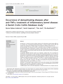Occurrence of demyelinating diseases after anti