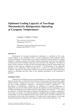 Optimum Cooling Capacity of Two