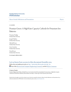 A High Rate Capacity Cathode for Potassium Ion