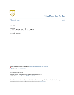 Of Power and Purpose - NDLScholarship