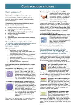Contraception choices - Family Planning Alliance Australia