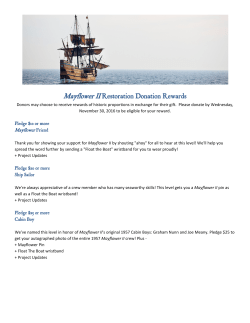 Mayflower II Restoration Donation Rewards