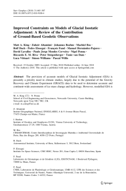Improved Constraints on Models of Glacial Isostatic Adjustment: A