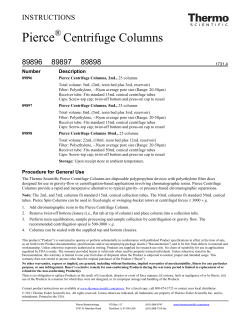 Pierce Centrifuge Columns - Thermo Fisher Scientific
